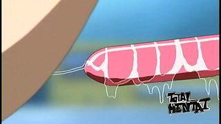 Tied up nurse gets mouthfucked and masturbated in ardent hentai