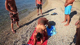 Free Fuck on the Beach! the Ultimate Cum Party! Everyone Can Cum!