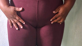 Hot mom of my friend wearing leggings to go to the gym