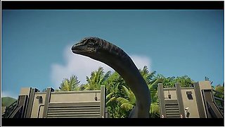 T Rex Vs Giga Vs Spino Vs Therizinosaurus - Jurassic World Evolution
