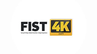 Fist4k. jerking is bland, so chick asks guy to fist her