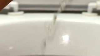 Close-up Peeing Compilation in Public Toilets! Showing Dirty Pads! POV!
