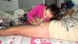 Morning Blowjob and Cum in Mouth. Deepthroat