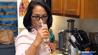 Milf Double Penetrated by Step-Son and Buddy