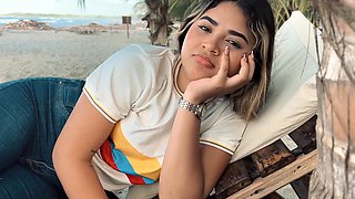 She showed me my way to the beach and gave me a horny fuck as well