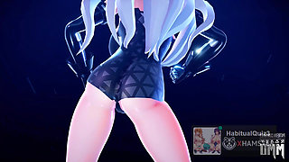 mmd r18 Black Heart in your CPU Black Heart Hyper sex dance public ahegao ntr fuck hard dildo 3d hentai