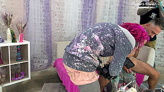 Behind the Scenes of Tattooed Anuskatzz Getting Analyzed