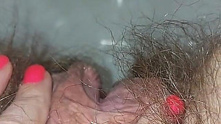 Pissing Woman in the Toilet