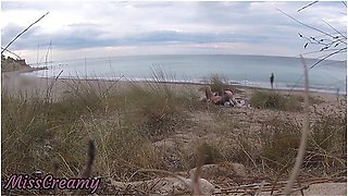 French Teacher Slut Blowjob Amateur On Nude Beach Public Front Stranger With Cumshot