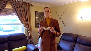 Ariel Anderssen Elbow Tied In My Wool Coat Bondage