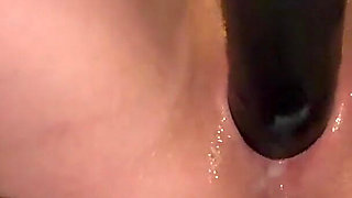 Girl with Tight Pussy Gets Big Dildos on Herself and Has a Plentiful Squirt