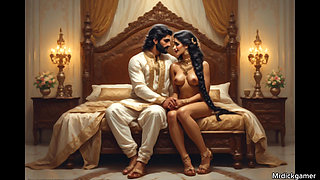 Indian married housewife tamil aunty in hotel room with teen boys threesome rough sex