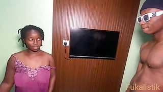 Ebony housemaid fucks madam's 20years old son for chores