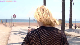 Mature Pranks: I Suck This Frenchman on the Beach and Take Him to the Hotel