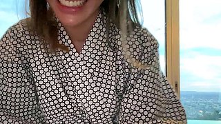 Emo teen on solo webcam masturbation