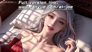 Chinese Snow White Beauty in Red Dress Gives Blowjob - AI Hentai Episode 1