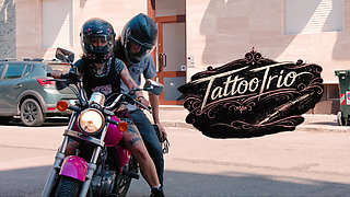 Tattoothreesome, She of Couple Cuckold Wants to Get Screwed by the Tattoo Artist
