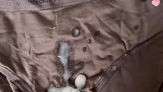 Cum on wife's panties 20