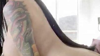Katt Rides Dildo With Busty Big Bootie Passion