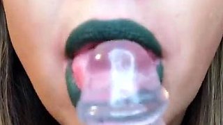 Sexy solo girl loving masturbation with toys
