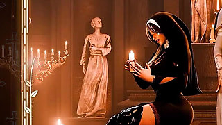 Stepsisters in Sin Gameplay Part 14 - Rebecca Holds the Key Inside Her Pussy