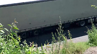 Glamino Girls 1 - Part 2 Eveline Dellai Sucks Cock on the Way to a Festival