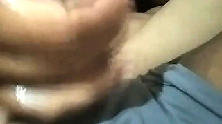 Shake dick with oil and squirt over and over again