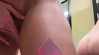 Big boobed babe masturbating