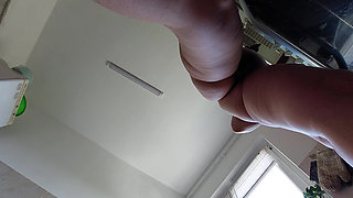 Sexy wife prepares lunch naked in the kitchen