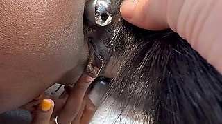 Sexy Buttplug Play with Petite Ebony - Huge Anal Creampie