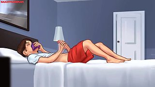 Horny MILF Landlady Catches Tenant Jerking Off to Her Panties - Big Tits & Huge Cock 3D Sex