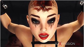 Super Bdsm. Big Black Cock For Sexy Punk Girl In Cuffs In The Prison