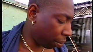 Black MILF eats dick before getting fucked from behind