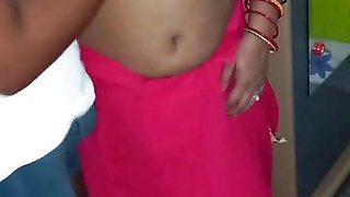 Indian Beautiful Bhabhi in Red Saari Having Sex.