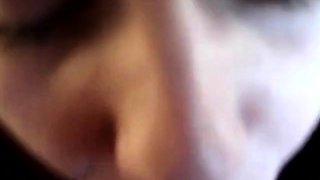 American Amateur Misty's Oral Creampie in Burgundy Sweats