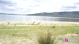 VOYEUR, I'm going to the beach and I have one intention: TO FUCK!!! I'm Luna Black X and you're going to get fucked - FAKings