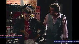 Amber Lynn in stockings banged  cummed