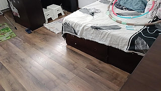 Sexy Wife Workout at Home Naked.