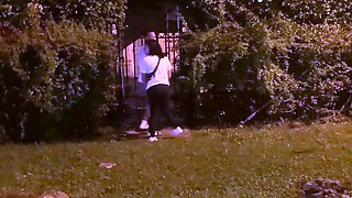 Horny MILF Blows Dick In Public