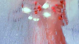 Hot milf milks in the shower while you stroke your big