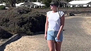 Desperate Wetting Jeans Shorts in Public
