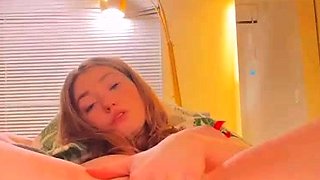 Big boobs milf masturbates with her dildo