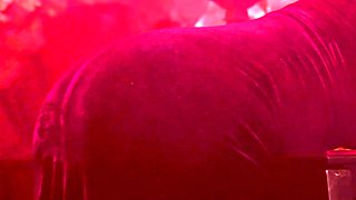 Big boobs mature Redhead MILF strip nude