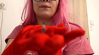 Im Spending a Romantic Day with My Giantess Love for This Moment, Im Even Putting on a Red Glove