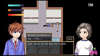 Anime, schoolgirl, pussy-smothering