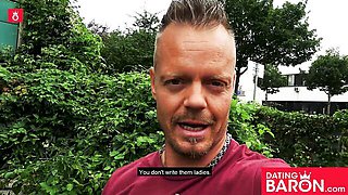 Deutsch action with wild Adrienne Kiss and Adrienne from DATING BARON