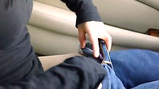 Car Fun in Sexy Lingerie