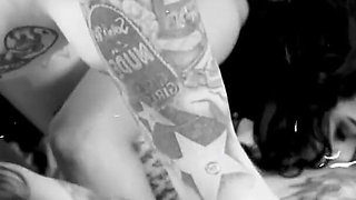 Classic Tattooed Lesbians Licking, Sucking and Probing Their Smooth Shaved Pussys