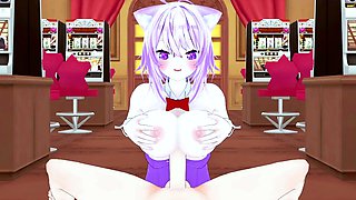 Stacked hentai vixen treated to intense pussy pounding