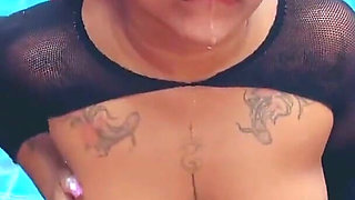 Deep Throat Dildo in Pool
